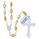 Oval Mother of Pearl Rosary Beads 8x6 mm 925 Silver s2