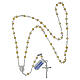 Rosario argento 925 grani madreperla 4 mm s4
