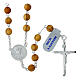 Carlo Acutis 925 Silver Rosary Olive Wood Beads, 5 mm s1