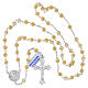 Devotional rosary of Carlo Acutis, 925 silver and 0.2 in mother-of-pearl beads s4
