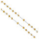 Rosario Carlo Acutis argento 925 grani madreperla 5 mm s3