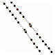 Rosario argento 925 grani occhio di tigre 4 mm pater strass s3