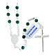 Rosario argento 925 grani malachite 4 mm s2