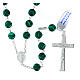 Rosario grani malachite 8 mm argento 925 s1