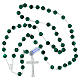 925 Silver Rosary with 8mm Malachite Beads s4