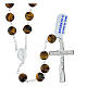 925 Silver Rosary with Tiger Eye Beads 8mm s1