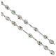 Rosario argento 925 grani ovali bianchi perla lume 1x0,5 cm s3