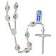925 Silver Rosary with White Oval Pearl Beads 1x0.5 cm s2