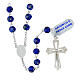 925 Silver Rosary with 6mm Blue Lume Pearl Beads s2