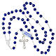 925 Silver Rosary with 6mm Blue Lume Pearl Beads s4