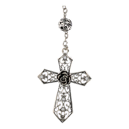 Fatima single decade rosary with 0.87 in pearl effect beads 3