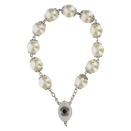 Decade Rosary of Fatima Pearl Effect Beads, 22mm 5
