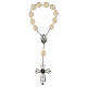 Decina Madonna di Fatima grani rose effetto perle 22mm s1