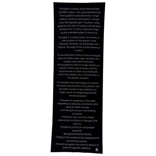 Rosario collana San Benedetto shungite 6mm  5