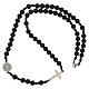 Rosario collana San Benedetto shungite 6mm  s3