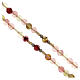 Saint Benedict's rosary, white rope and 0.24 in pink volcanic quartz beads s3