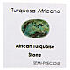 Rosario bronzato grani turchese africana 6mm s6