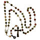 Chapelet finition bronze perles unakite 8 mm s4
