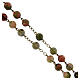 Rosario bronzato unakite 8mm s3