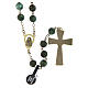 Chapelet bronze turquoise africaine 8 mm s2