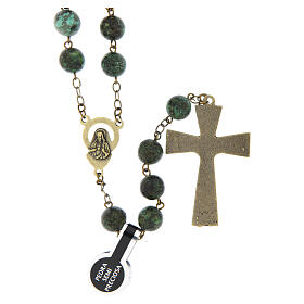 Bronzed African Turquoise Rosary, 8mm