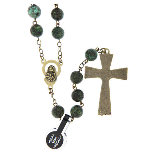 Bronzed African Turquoise Rosary, 8mm 2