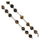 Bronze-finished rosary, 0.31 in tiger's eye beads s3