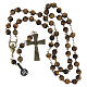 Bronze-finished rosary, 0.31 in tiger's eye beads s4