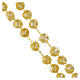 Our Lady of Graces headboard rosary with pearl effect, golden thread, 0.7 in beads s3