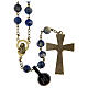 Bronzed Lapis Lazuli Rosary, 8mm s2