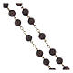 Bronze-coloured rosary with 0.31 in garnet beads s3