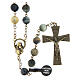 Bronze-coloured rosary with 0.31 in mixed tiger's eye beads s1