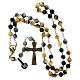 Bronze-coloured rosary with 0.31 in mixed tiger's eye beads s4