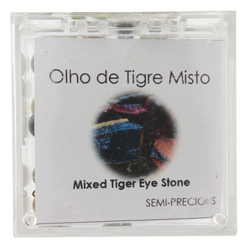Rosario bronzato occhio di tigre misto 8mm 6