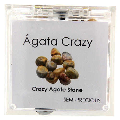 Rosario bronzato agata crazy 8mm 6