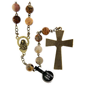 Bronzed Agate Rosary Crazy 8mm