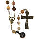 Bronzed Agate Rosary Crazy 8mm s1