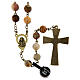 Bronzed Agate Rosary Crazy 8mm s2