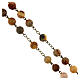 Bronzed Agate Rosary Crazy 8mm s3