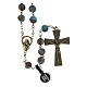 Rosary in Bronzed Blue Lake Agate, 8mm s1