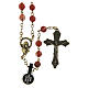 Bronze-coloured rosary with 0.24 in Sardinian jasper beads s1