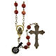 Bronze-coloured rosary with 0.24 in Sardinian jasper beads s2