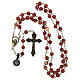 Bronze-coloured rosary with 0.24 in Sardinian jasper beads s4