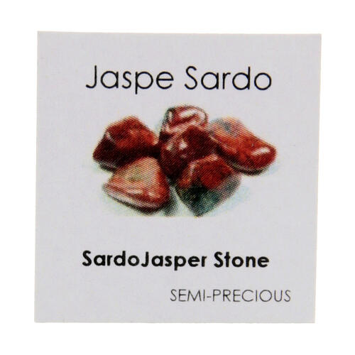 Chapelet effet bronze perles en jaspe sarde de 6 mm 6