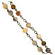 Chapelet fin. bronze perles agate crazy 6 mm s3