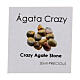 Rosario bronzato grani agata crazy 6mm s6