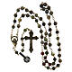 Rosary in Bronzed Dragon's Blood Stone, 6mm Beads s3