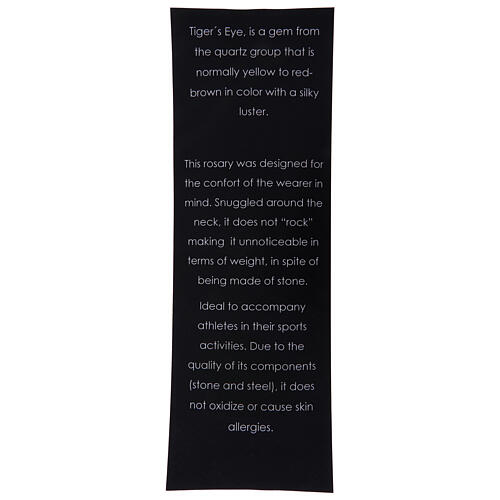 Rosenkranz Halskette Wunderbare Gottesmutter Tigerauge 6mm 5