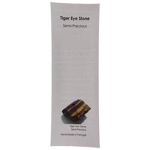 Colar terço Nossa Senhora das Graças olho de tigre 6 mm 4