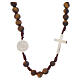 Miraculous Mary Tiger Eye Rosary Necklace 6mm s2